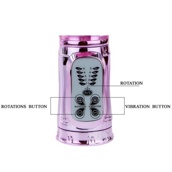 BAILE - RECHARGEABLE VIBRATOR WITH ROTATION AND THROBBING BUTTERF STIMULATOR 10